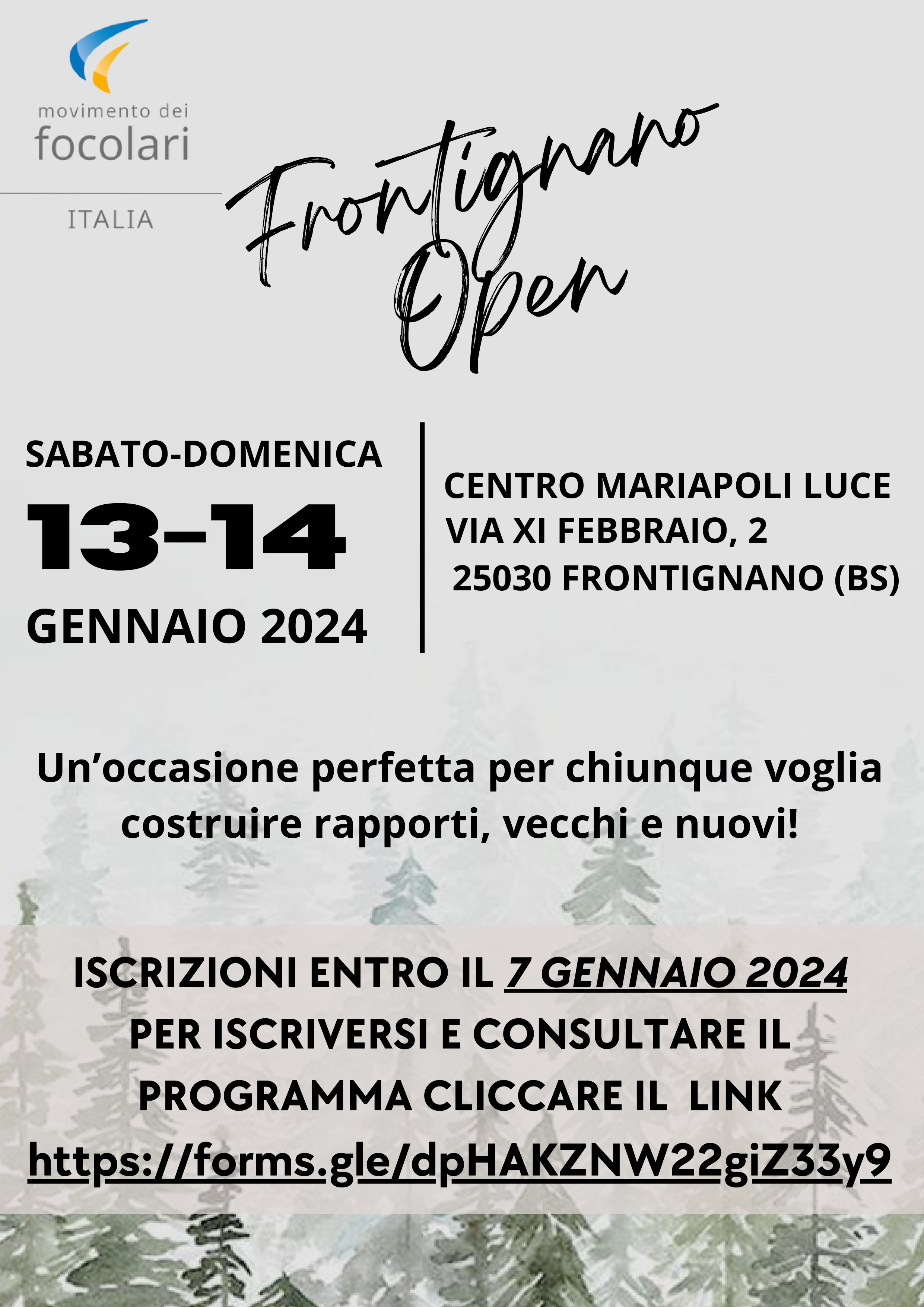 FRONTIGNANO OPEN 13-14 gennaio 2024