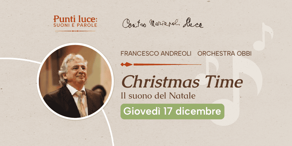 copertina evento Christmas Time con data ed ora dell'evento