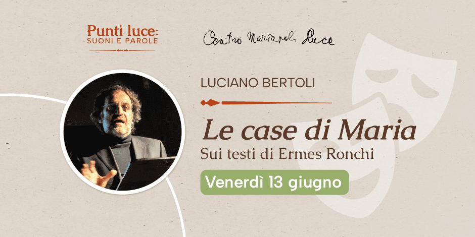 copertina evento Le case di Maria con data ed ora dell'evento